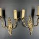 Paire d'applique en bronze de style Louis XV  hauteur 27 cm haut de douille