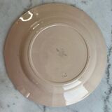 Large Sarreguemines Digoin Flower hand-painted dish