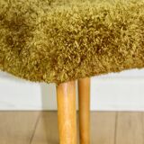 High stool seat khaki / olive / redhead - beech legs