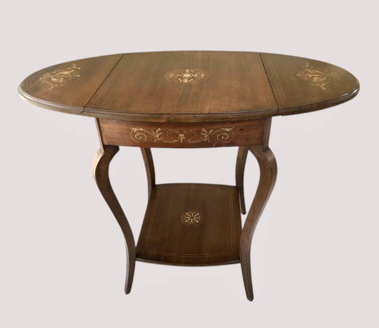 Art Deco marquetry tea table 1930
