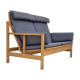 1970s, Danish design by Børge Mogensen, sofa model 2252, oak, furniture wool