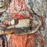 Saint Anne teaching in polychrome wood 16th century