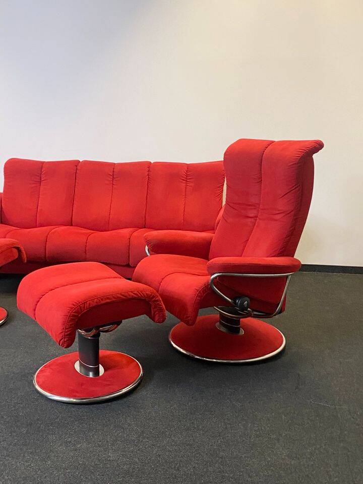 Ekornes Stressless Soul & Blues Suite – in Red Alcantara