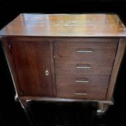Commode vintage sur roulettes années 60/79
