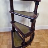 Victorian-style mahogany style library staircase circa 1900