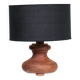 Lampe de Table Mid-Century en Bois, Italie