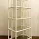 Pair of Lacquered canework shelves, Bamboo and Glass, 1980s - Italy