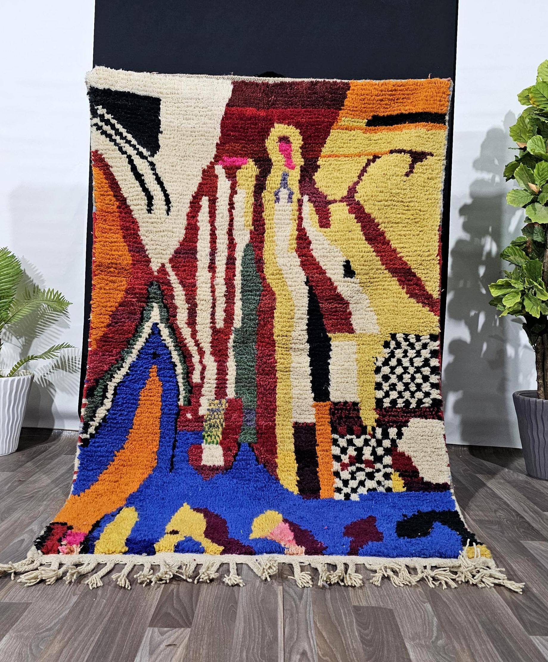 Berber carpet in pure wool 3 x 2 m