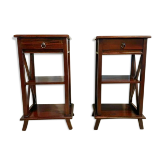 2 colonial period bedside furniture