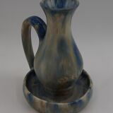 Candle holder flamed sandstone Dubois vintage