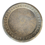 Plateau à thé oriental en cuivre ou laiton XXe