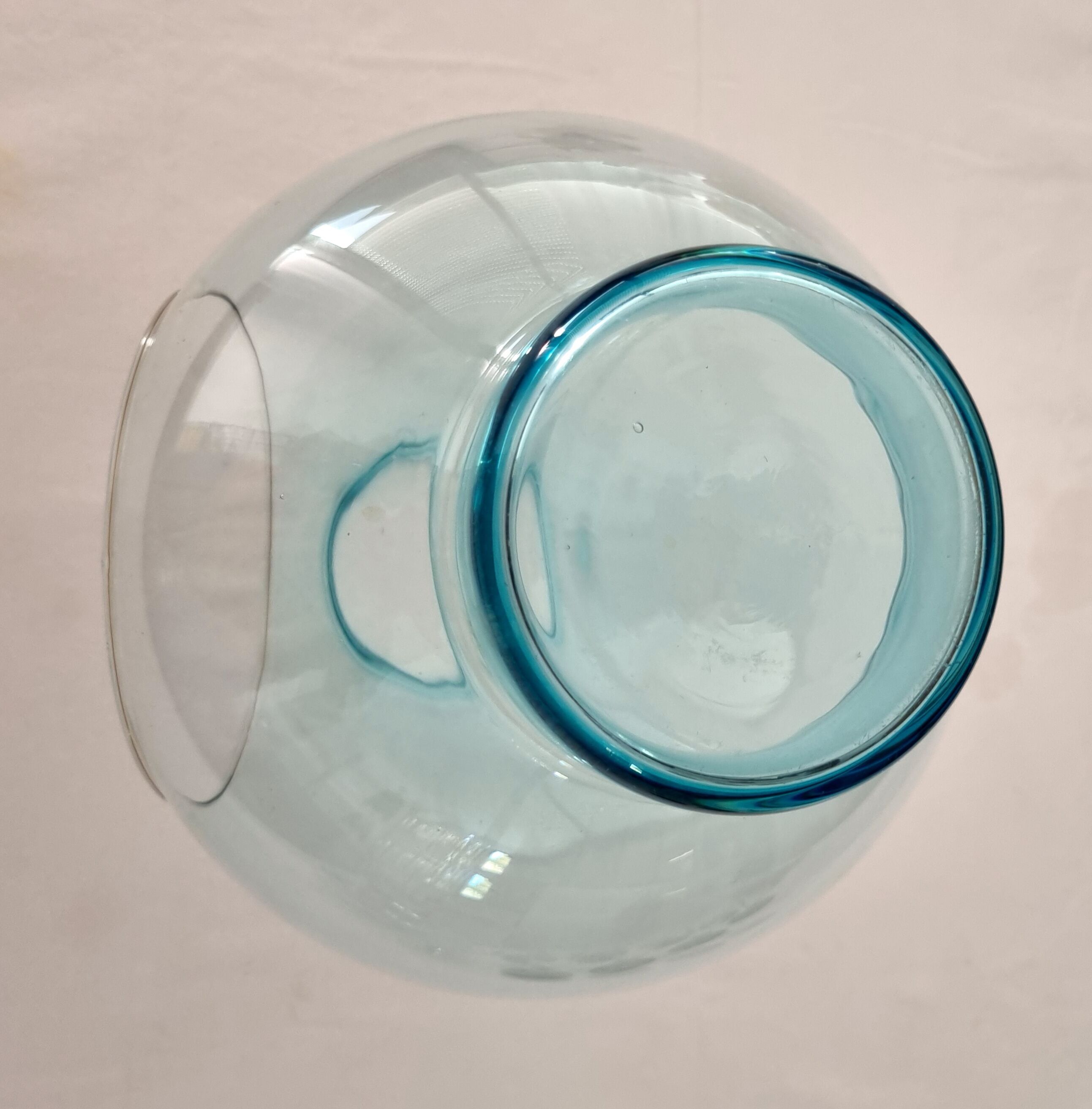Vase hublot bleu