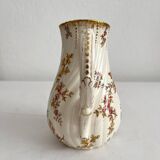 Pot à lait pichet en terre de fer polychrome "Louis VX" U&C Sarreguemines