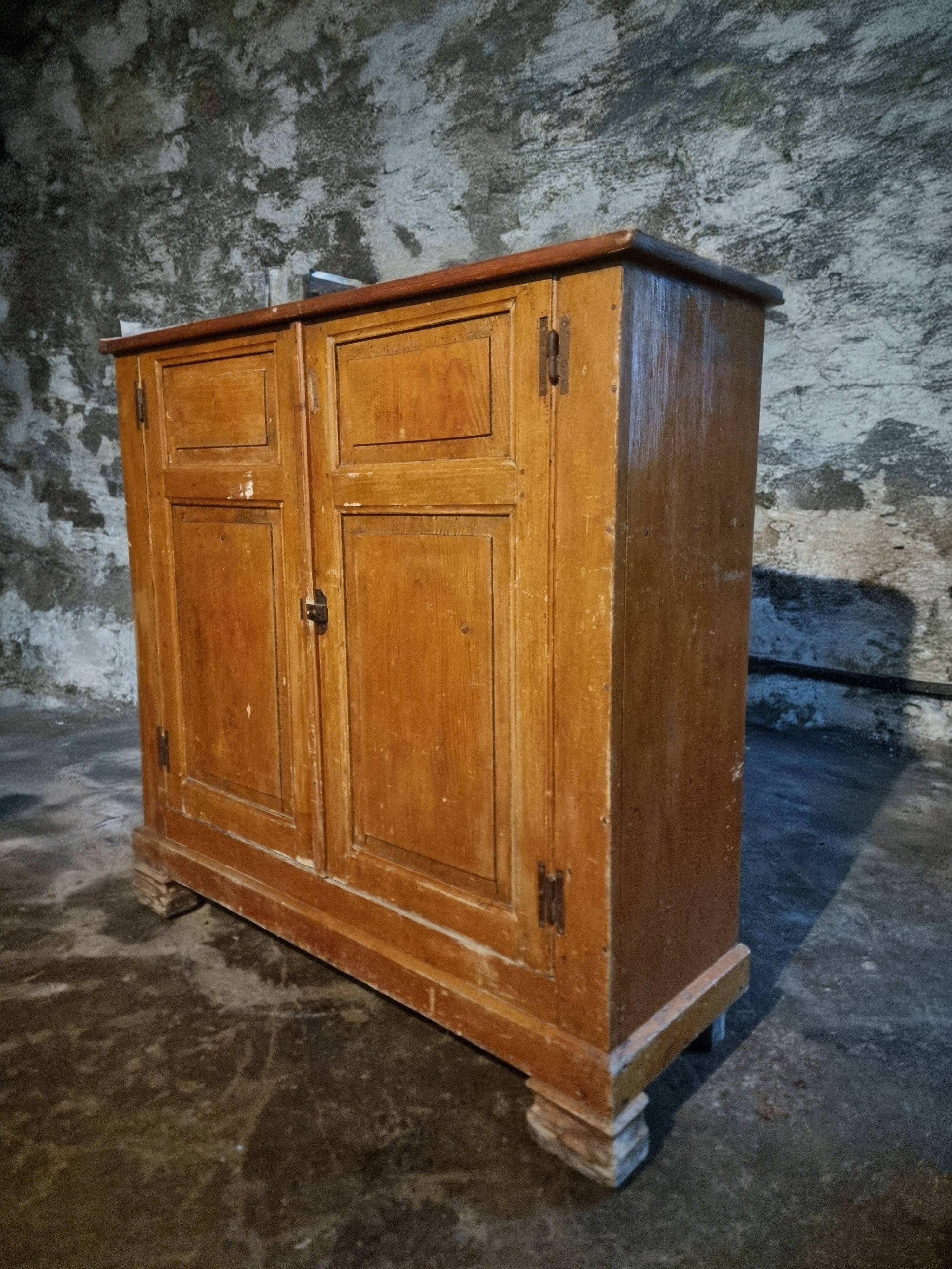 Vintage French workshop cabinet, circa 1920–1940
