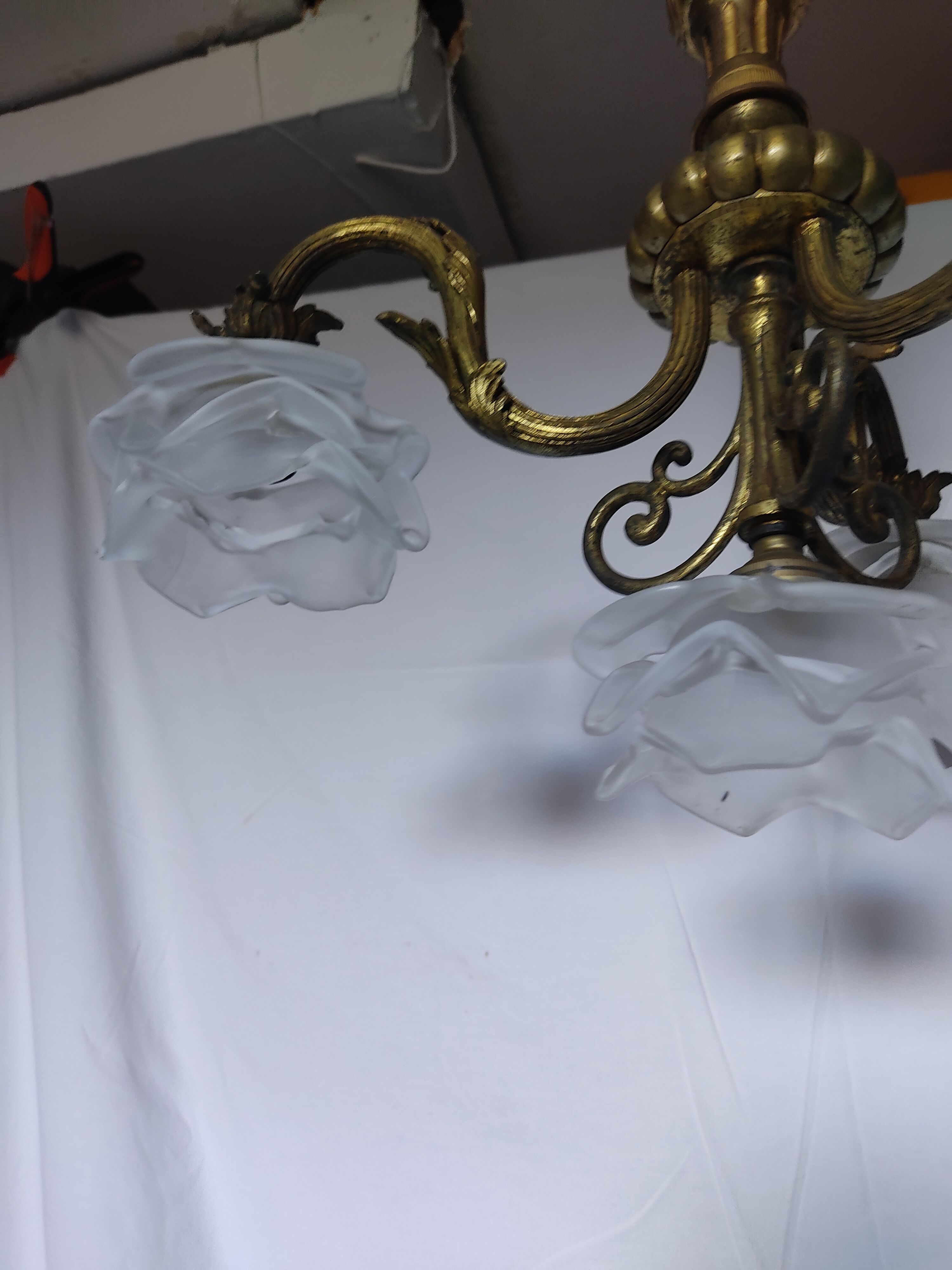 Chandelier bronze 4 lights