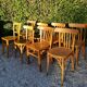 Ensemble de 8 chaises bistrot dépareillées
