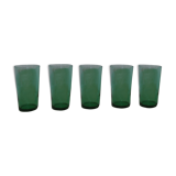 Set de 5 Green lemonade glass