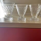 Argental Saint Louis crystal glasses