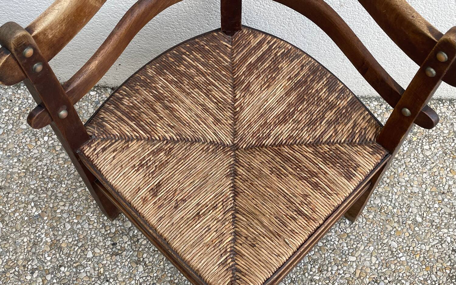 Vintage corner armchair