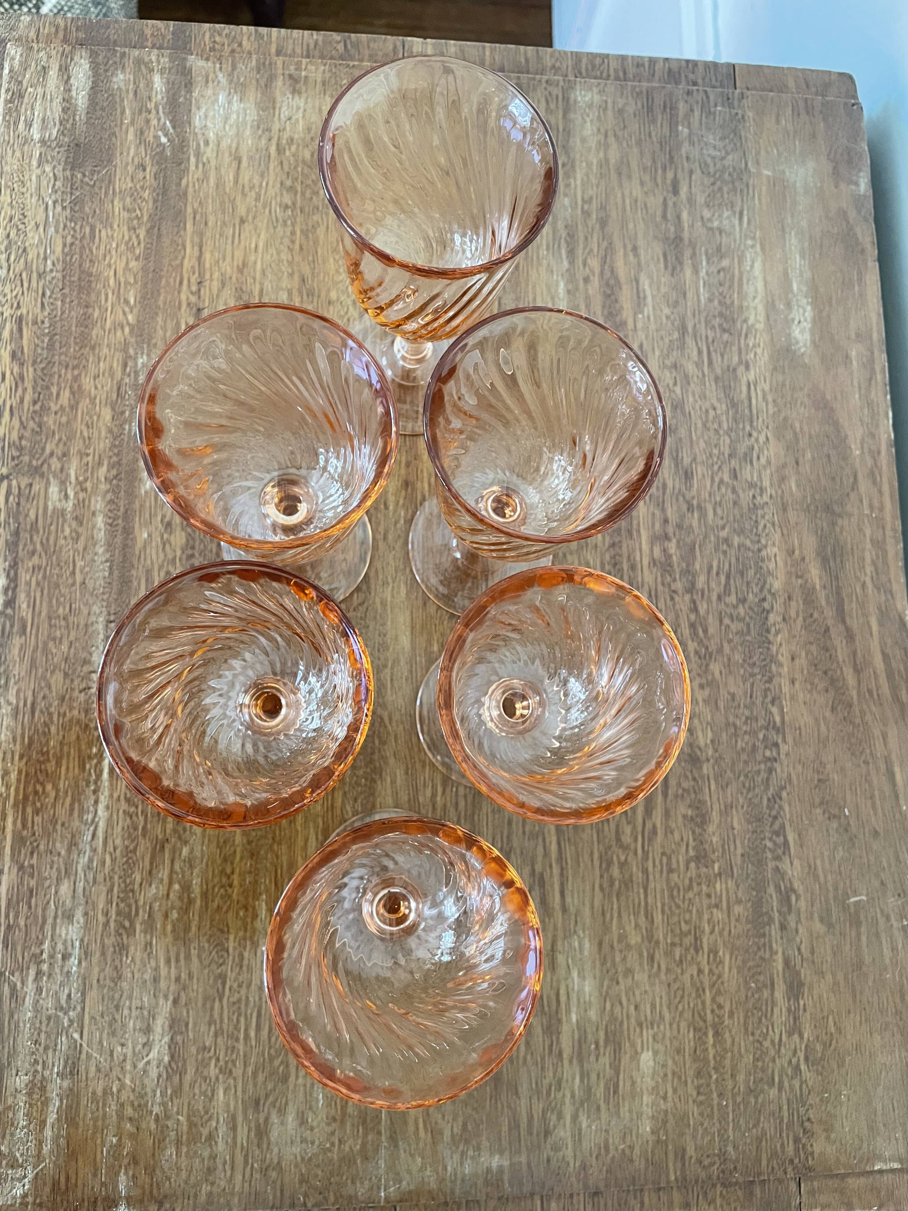 Rose liqueur or port glasses Rosaline d'Arcoroc