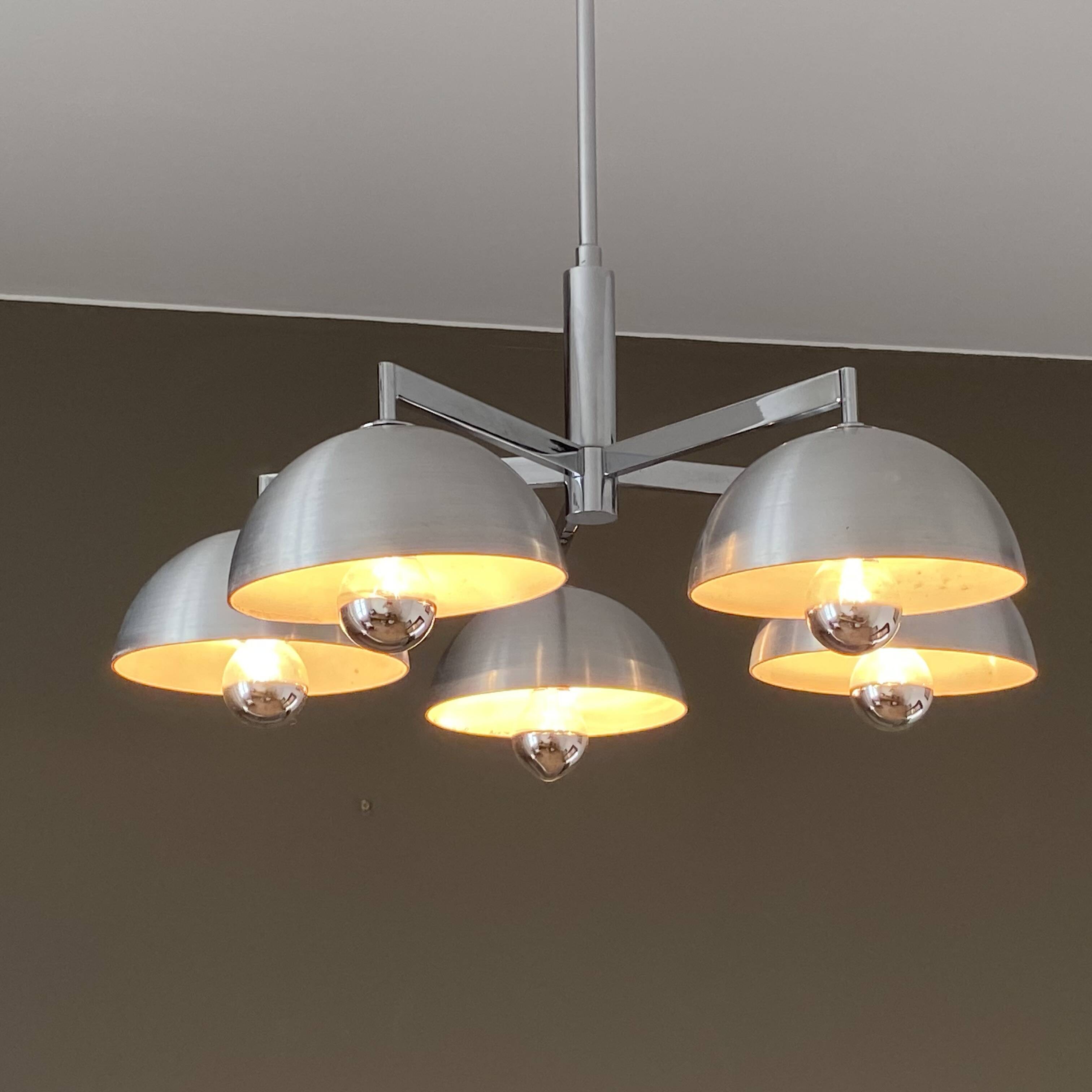 Lustre Sputnik Jean Gandelin. 1970. Space age.