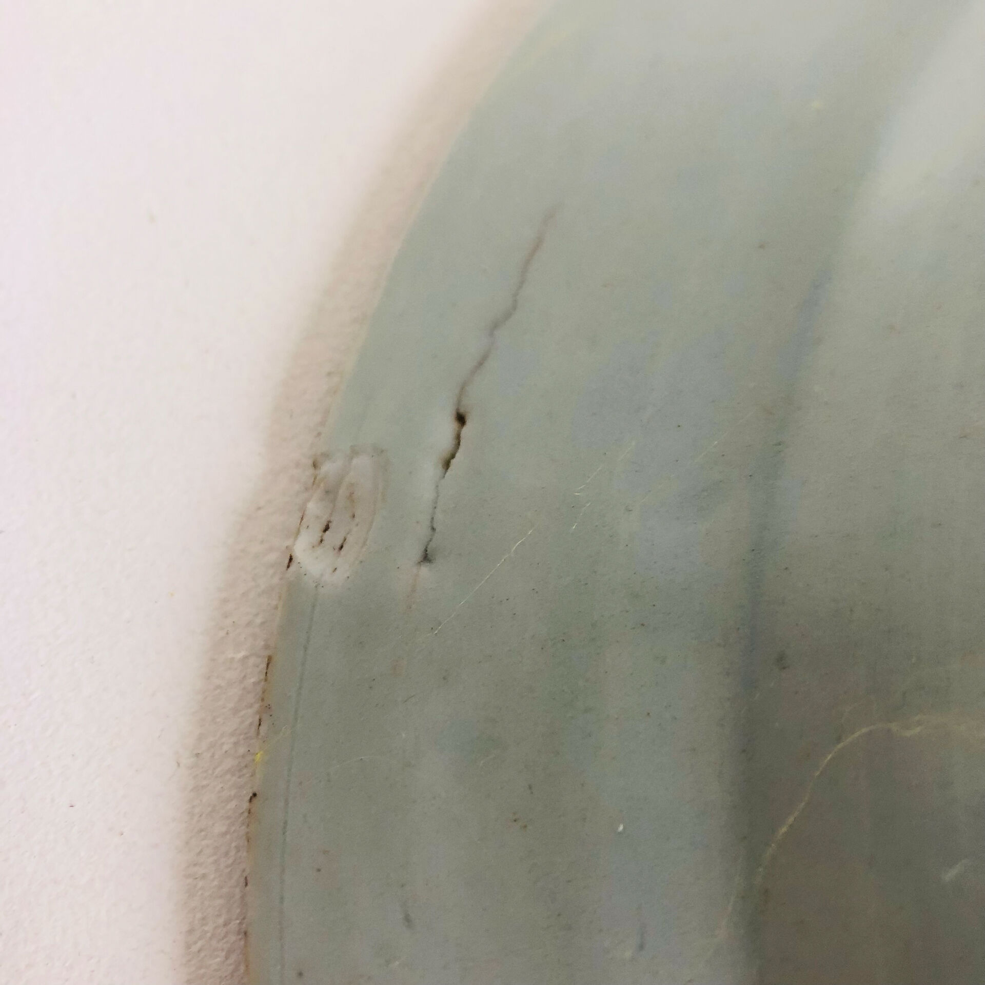 Blue and white porcelain plate from China