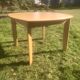 Vintage beech extendable dining table 1980