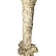 Chinese carved pedestal in faux ivory