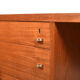 Mid Century Modern Danish Desk with Brass Handles