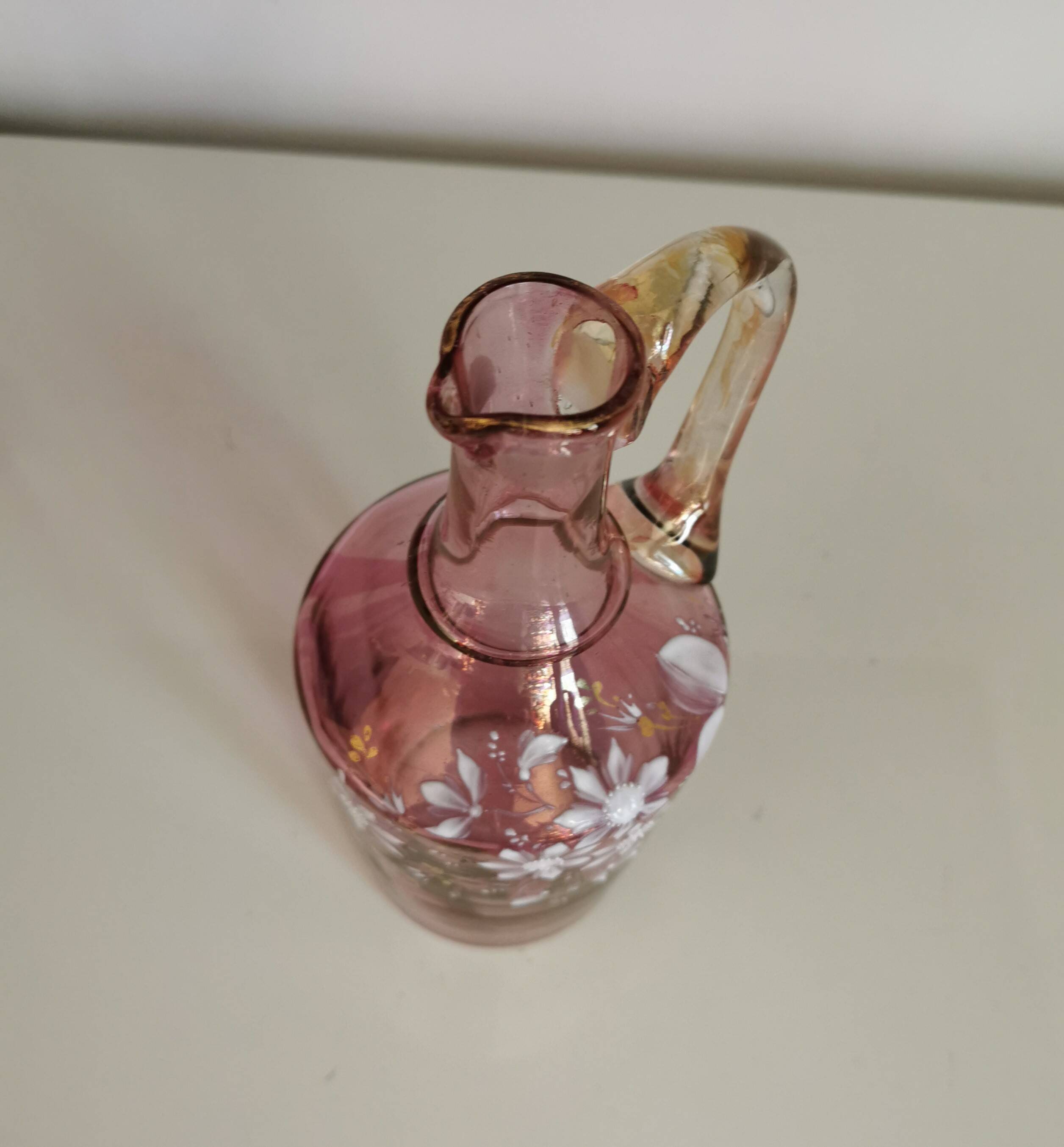 Licorera / jarra francesa y vasos – art noveau