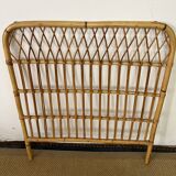 Vintage bamboo and rattan headboard