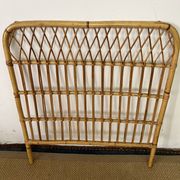 Vintage bamboo and rattan headboard