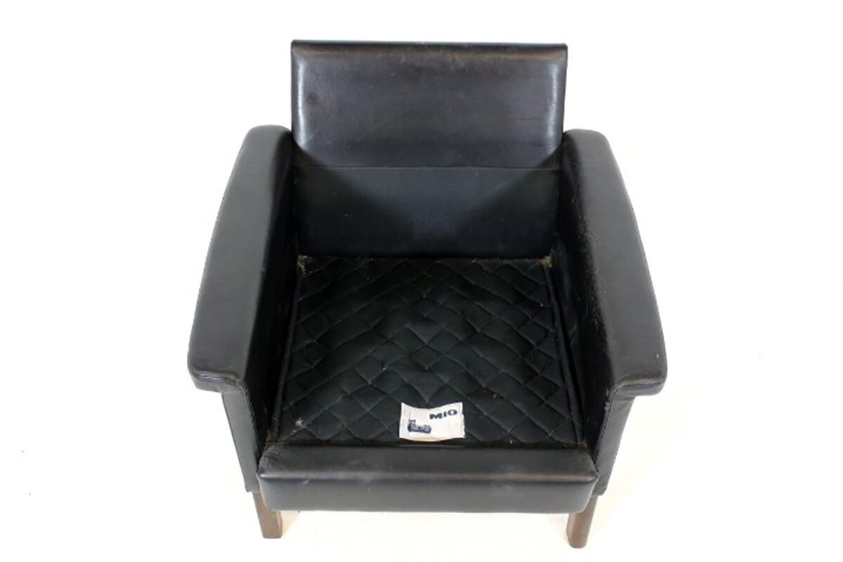 Leather armchair, Mio, Sweden, 1960