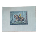 Gravure equestre ancienne