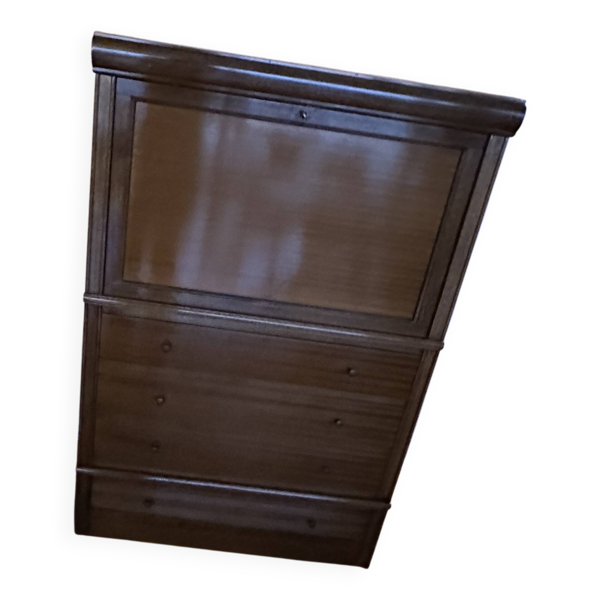 meuble bar ouvrant avant tiroirs vintage couleur acajou style anglais