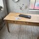 Pine and oak farmhouse table with multiple drawers, communal type, 240cm.