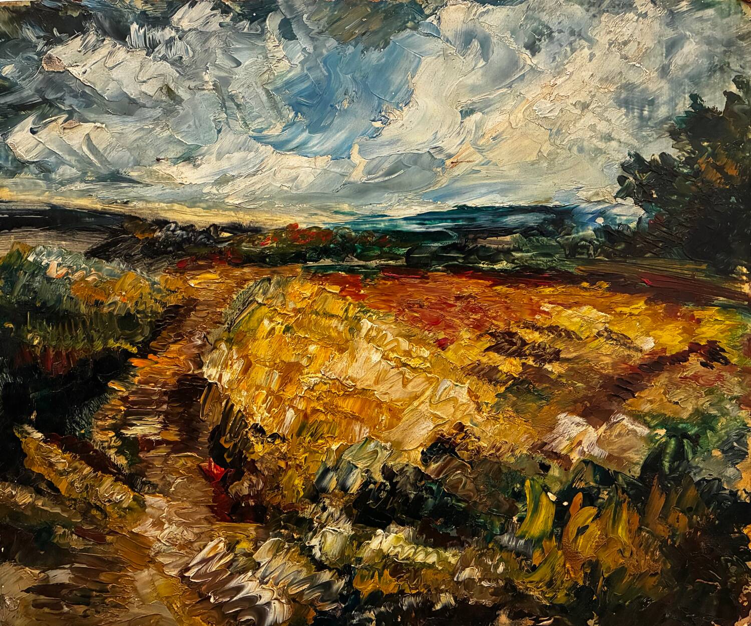 Landscape painting by Gisors 1964