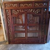 Miroir balinais à volets indonésie 120x130cm