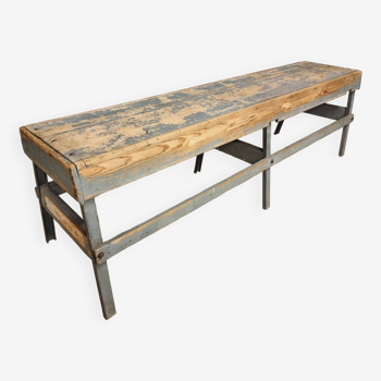 Industrial side table TV stand bench 52 x 200 cm