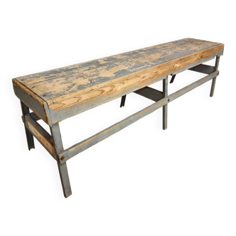 Industrial side table TV stand bench 52 x 200 cm