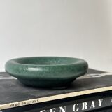 Ashtray / round ceramic catchall in emerald green.