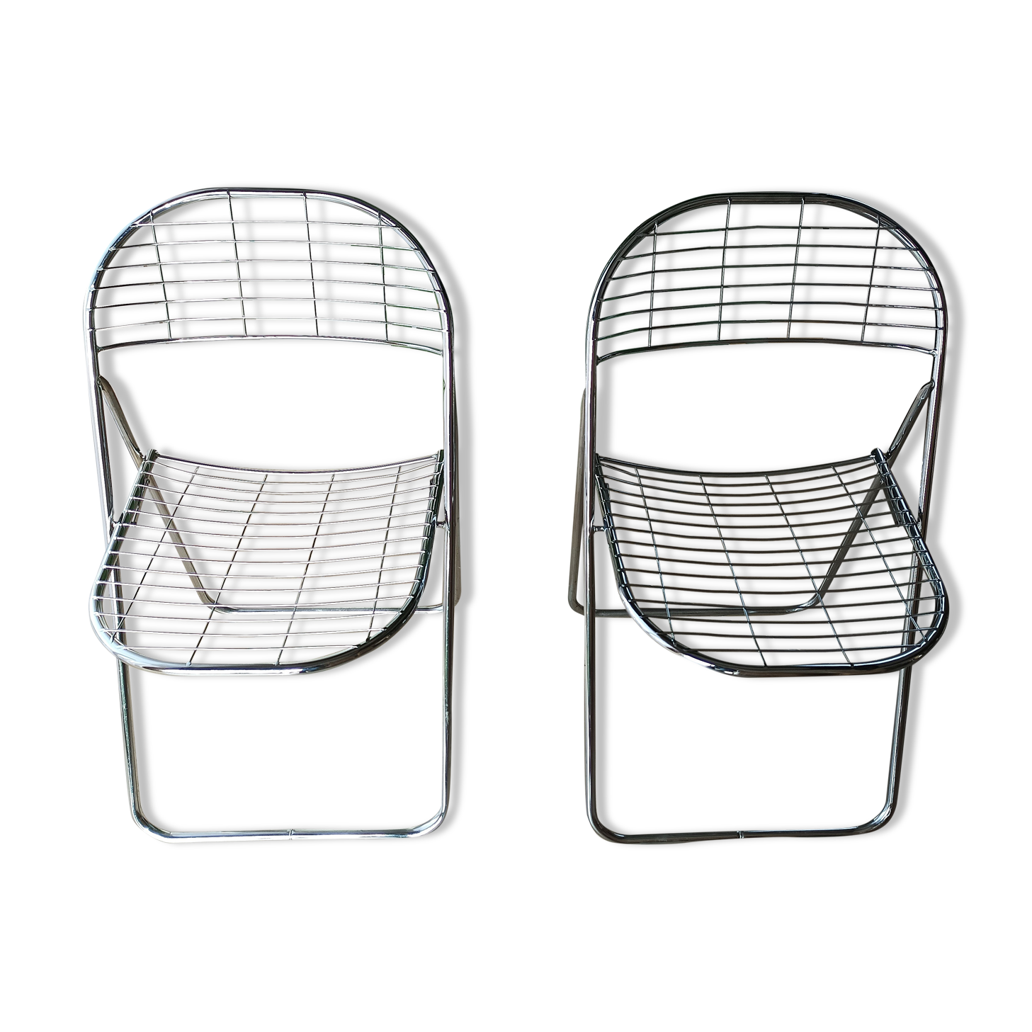 Paire de chaises pliantes Ikea vintage Niels Gammelgaard