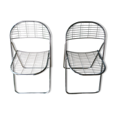 Paire de chaises pliantes Ikea vintage Niels Gammelgaard