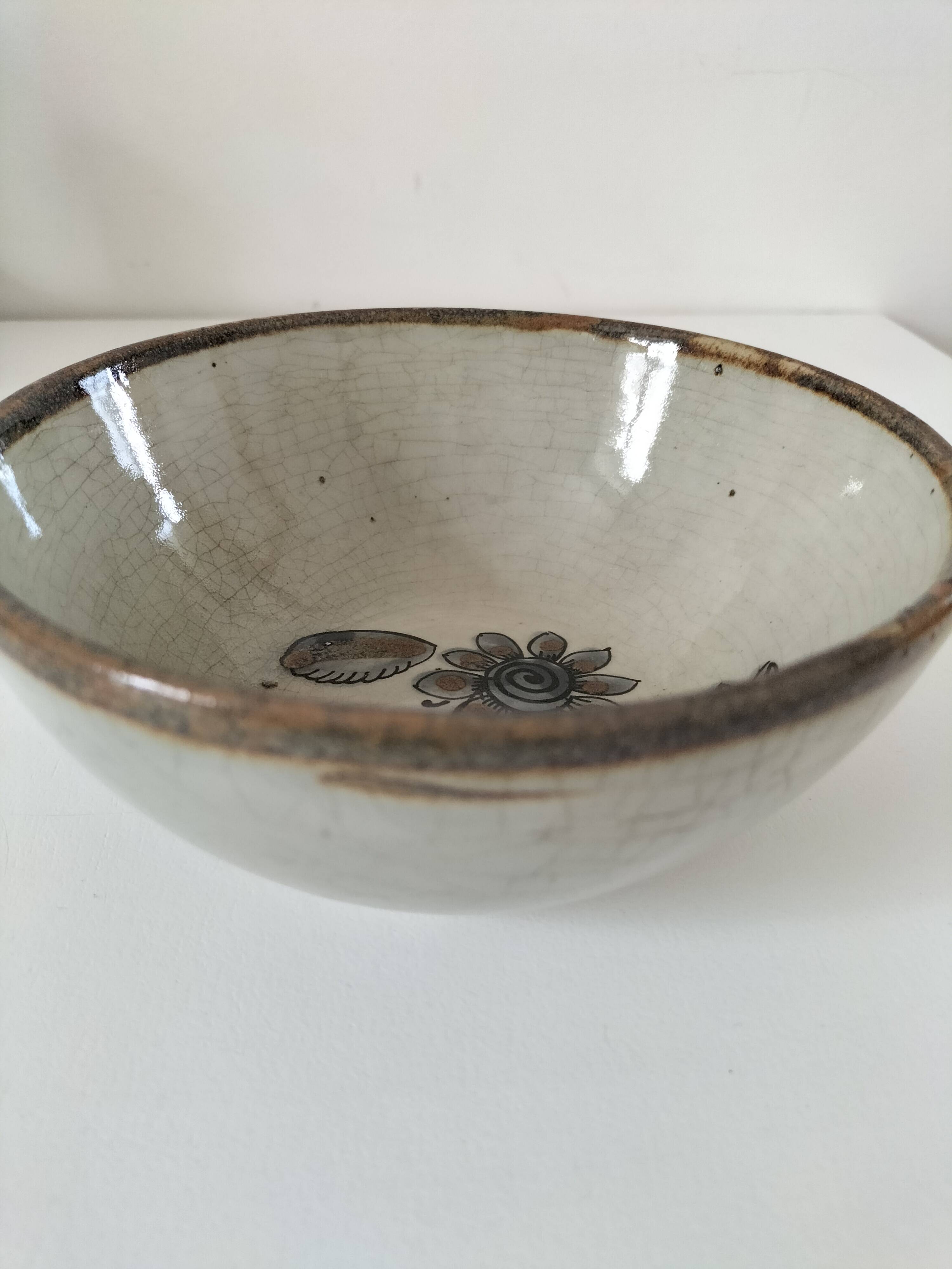 Ceramic cup signed Atelier Ken Edwards Tonalá (Mexico) circa 1960-80