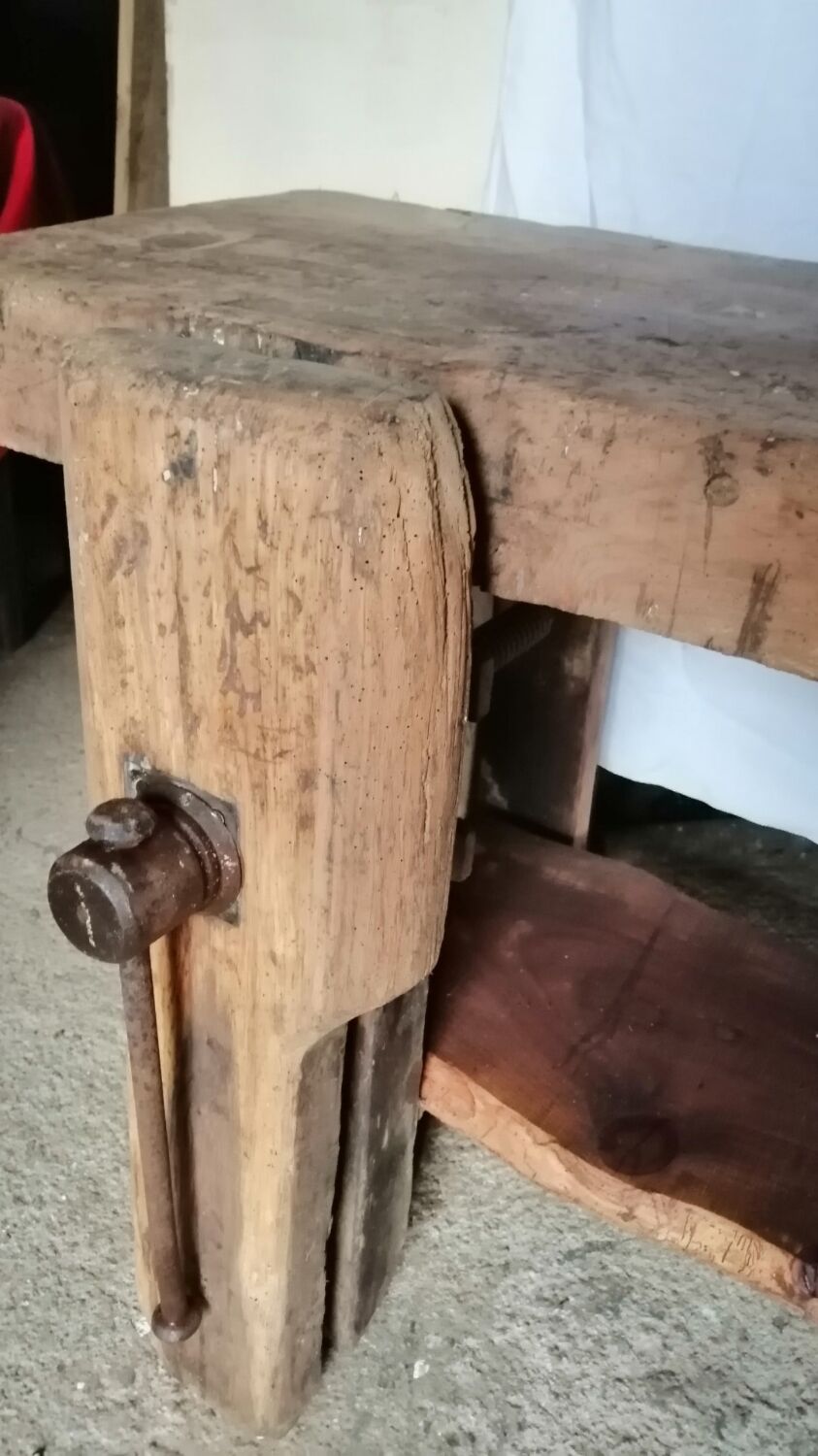 Old carpenter's workbench