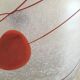 Frosted blown glass vases - (Galaxy Red model) by Bertil Vallien, Sweden 1986