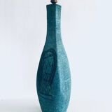Art ceramics sgraffito table lamp attributed to Alvino Bagni for Raymor, Italy, 1960s.