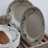 set of 8 ceramic plates "butterflies"