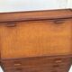 Vintage secretary and wicker rattan