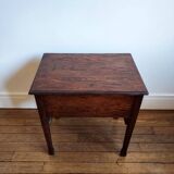 Oak trunk side table